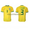 Original Fußballtrikot Brasilien Thiago Silva 3 Heimtrikot WM 2022 Für Herren